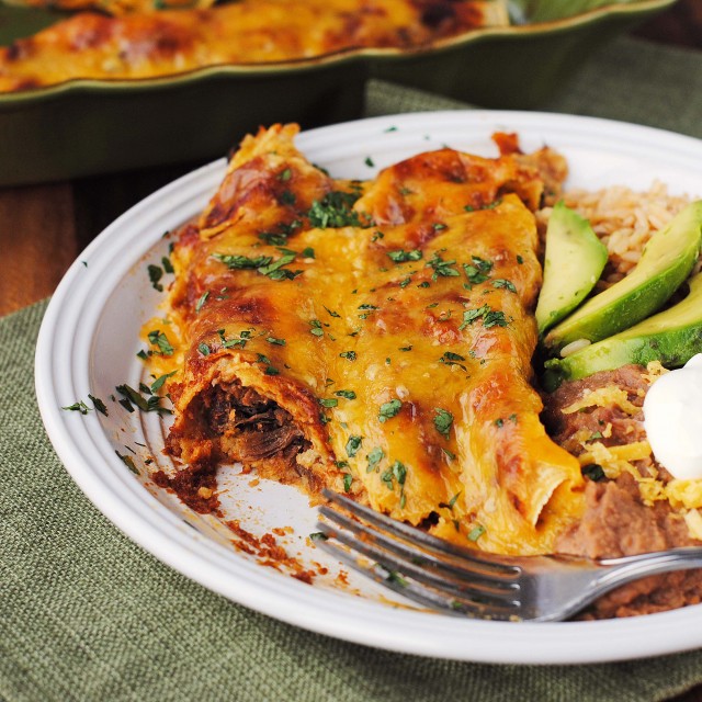 Shredded Beef Enchiladas 366