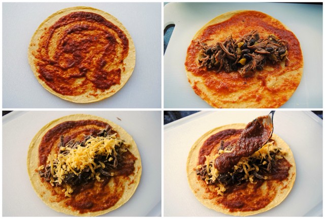 Shredded Beef Enchiladas Filling