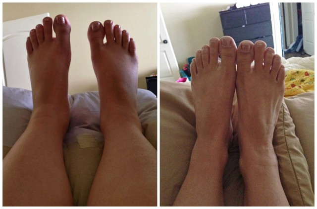 Tricia's feet
